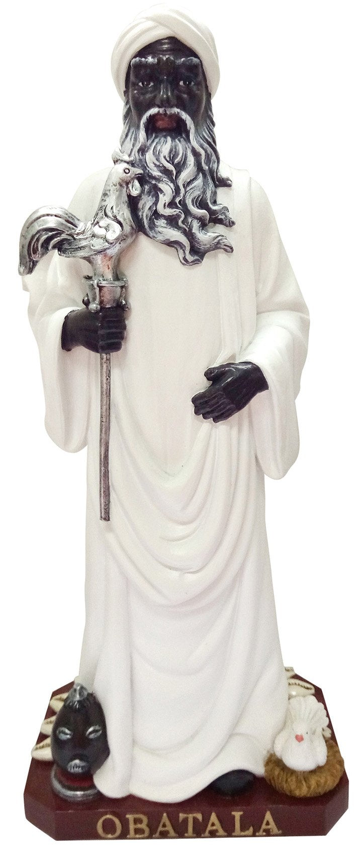 Love's Gift Obatala Statue Orisha Obatala Statue Holy Figurine Powerful Man (8 Inch)