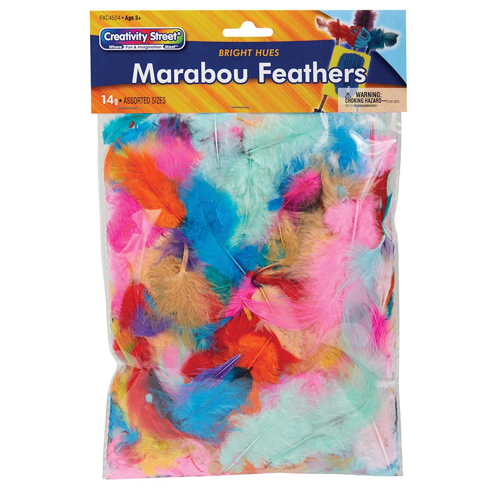 Creativity Street Marabou Feathers 130-150 Feathers Asst Sizes