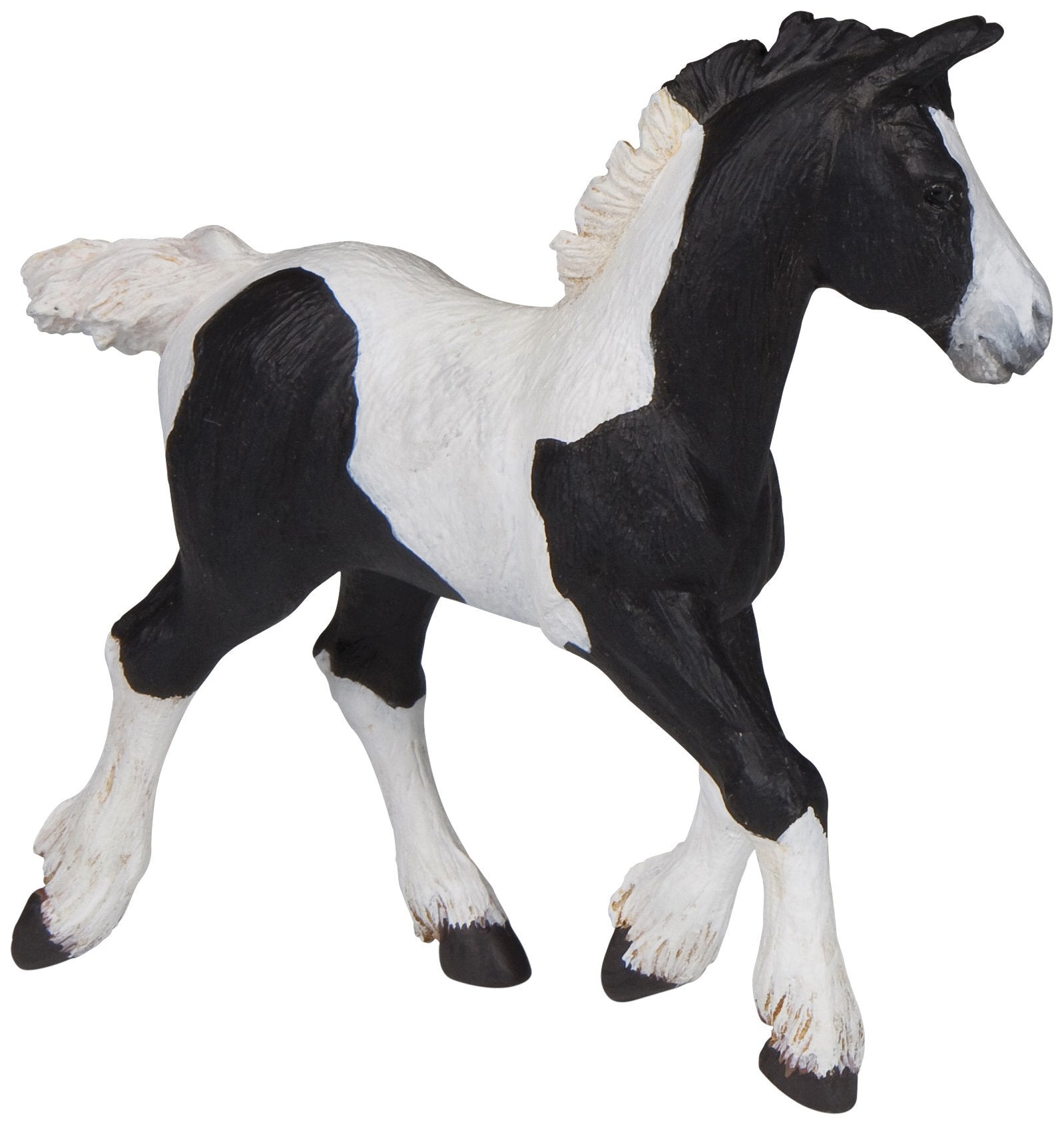 Papo Black Piebald Cob Foal Figure, Multicolor, oner Size