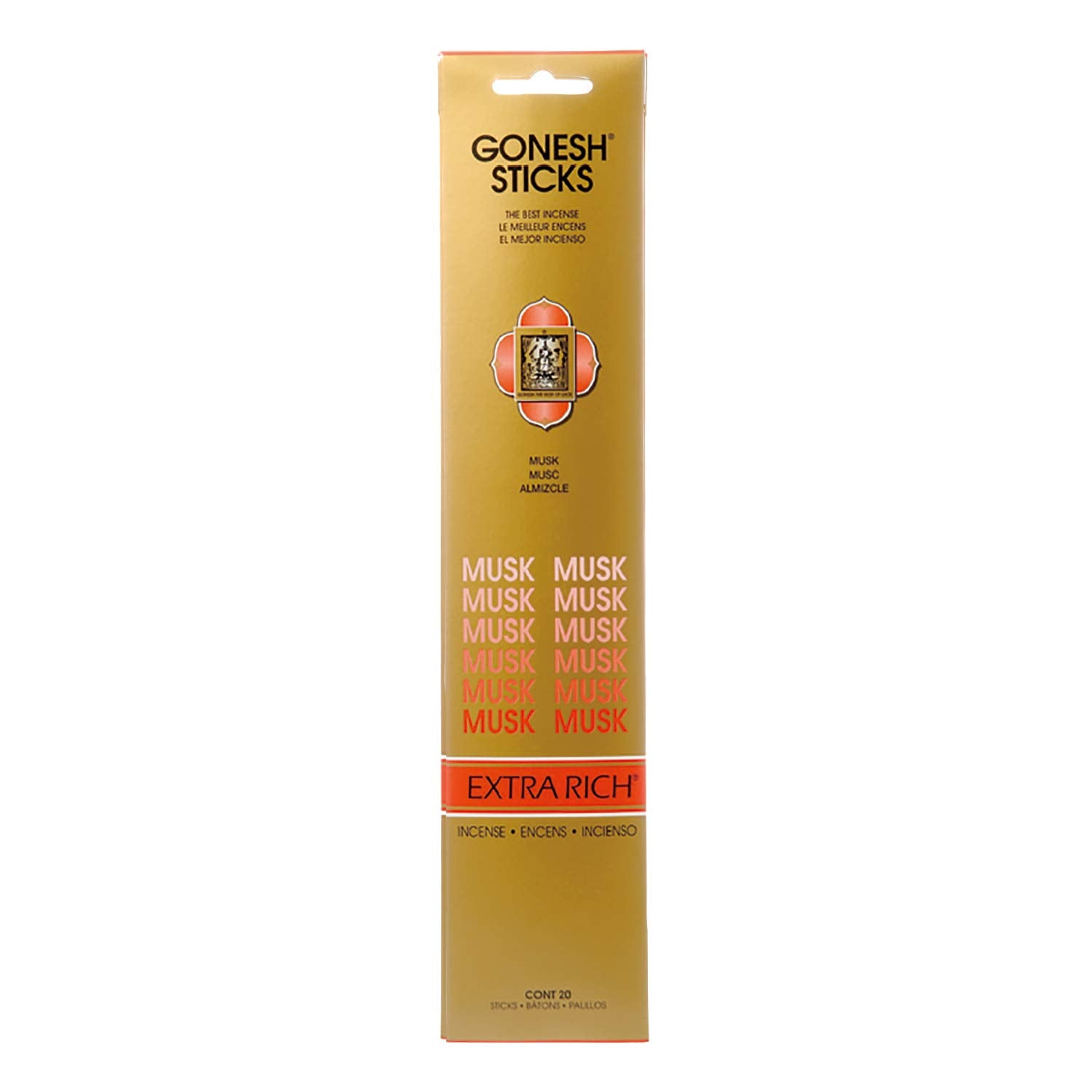 Gonesh Extra Rich Musk Incense 20 Sticks