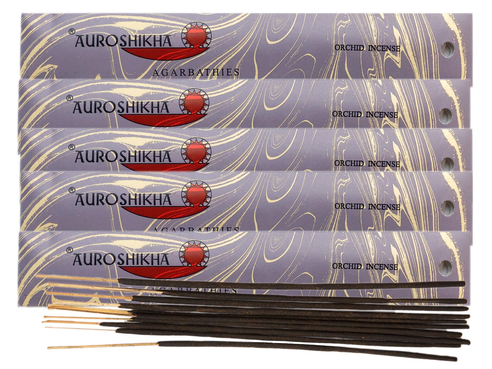 (5-Pack) Auroshikha Orchid Incense 10 Sticks