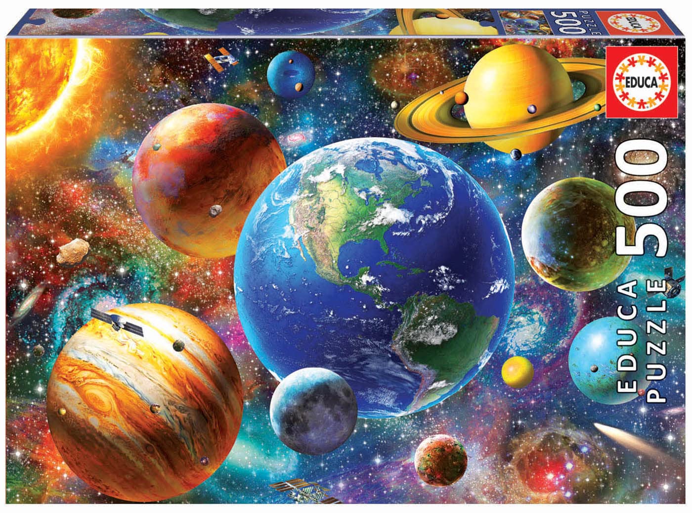 Educa Borras  Genuine Puzzles, 500 Pieces, Solar System (18449)