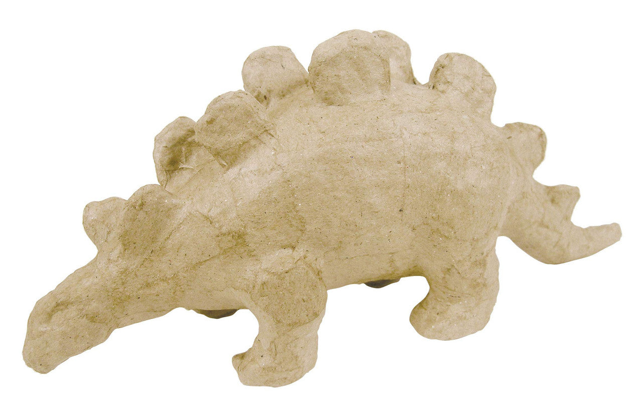 Decopatch Papier-Mache Small Animal Figurines - 4 1/2 to 5" - Stegosaurus