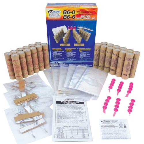 Estes B6-0/B6-6 Engine Bulk Pack, Includes 24 Model Rocket Engines for Two-Stage Rockets