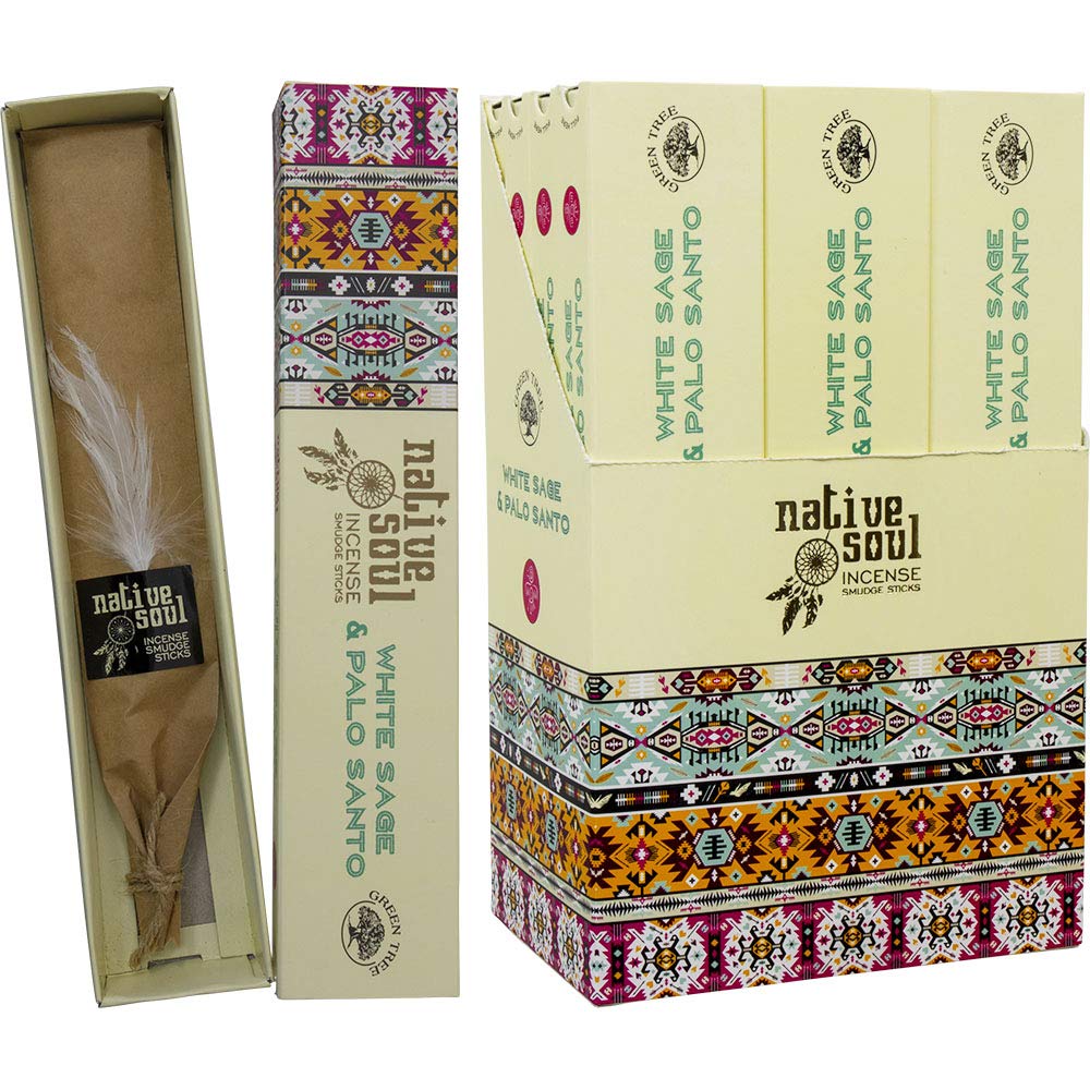 Kheops International Green Tree Incense 15 gr (White Sage & Palo Santo)