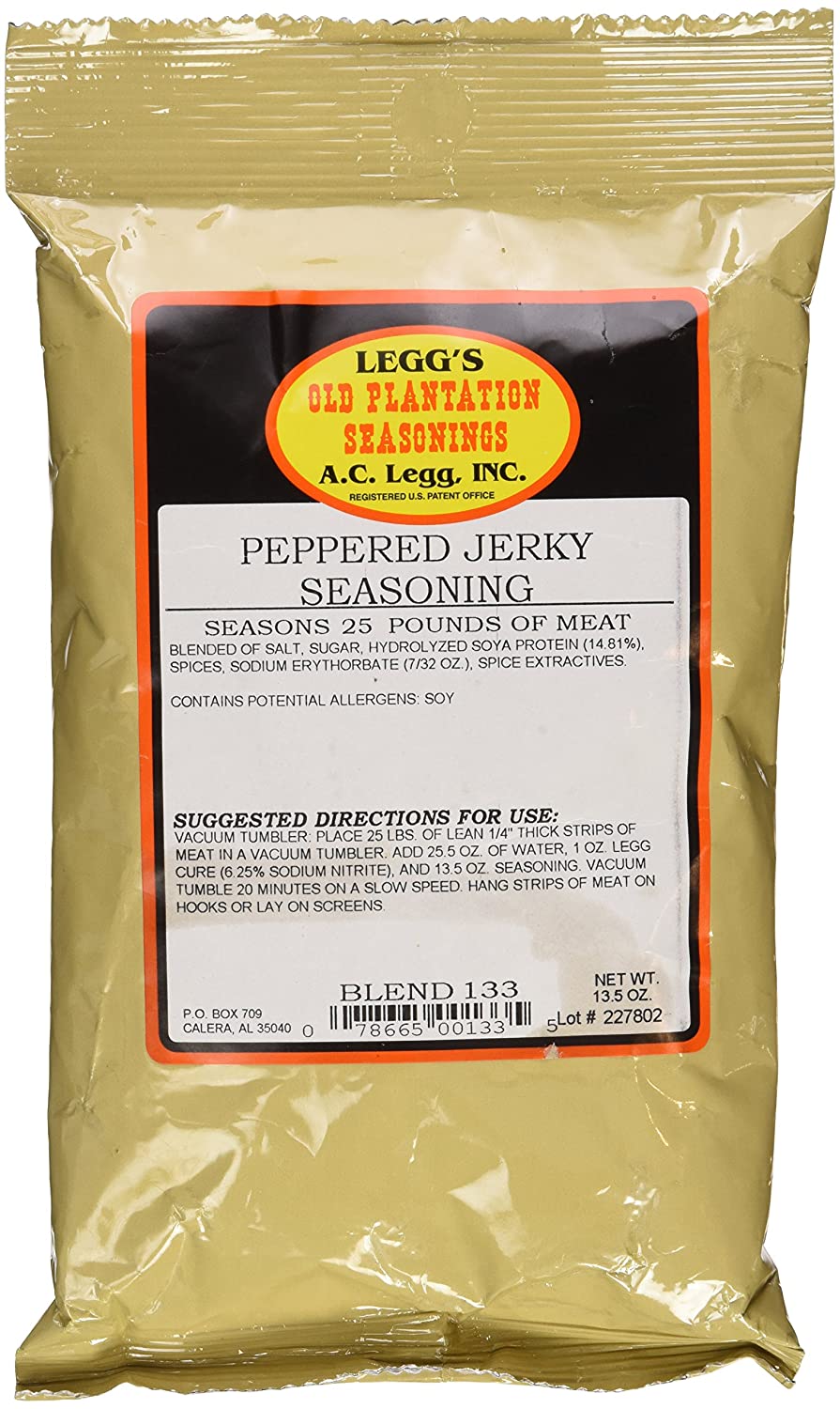 A.C. Legg INC Peppered Jerky Seasoning 13.5 Ounces