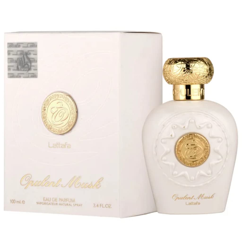 Lattafa Opulent Musk Eau de Parfum Spray, 3.4 Fl Oz 100ml (Women)