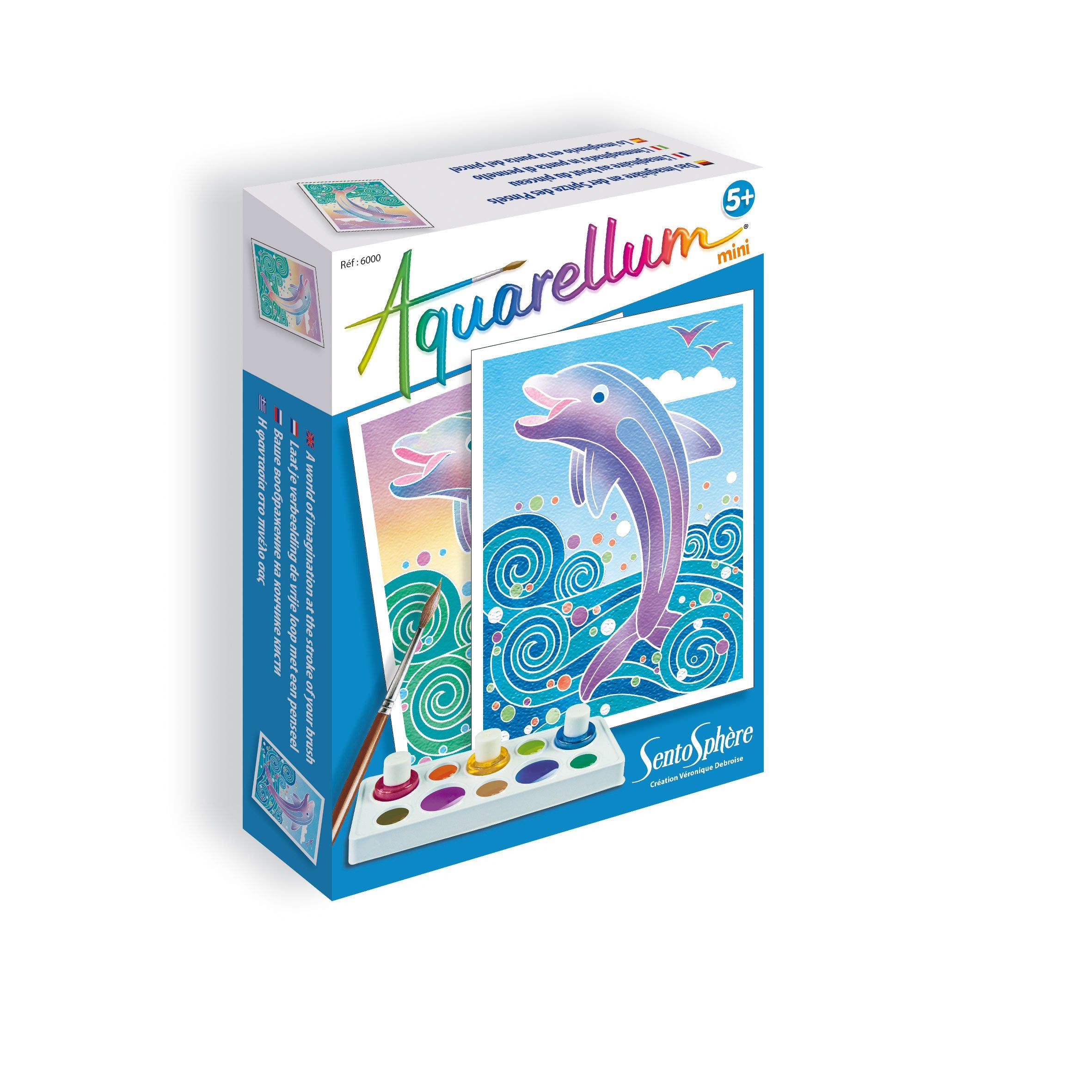 SentoSphere SEN6000 Aquarellum Dolphins Magic Canvas