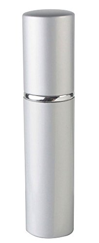 Silver Refillable Travel Size Perfume Bottle Spray, 10ml .41oz