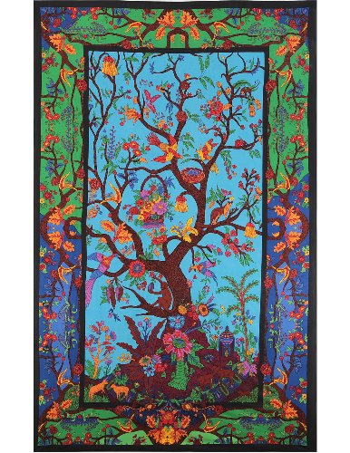 Sunshine Joy 3D Tree Of Life Tapestry Wall Hanging Table Cloth Magical Dorm D...