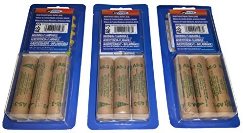 Estes A8-3 Model Rocket Engines Mini Bulk Pack - 3 Packs of 3 (9 Engines Total)