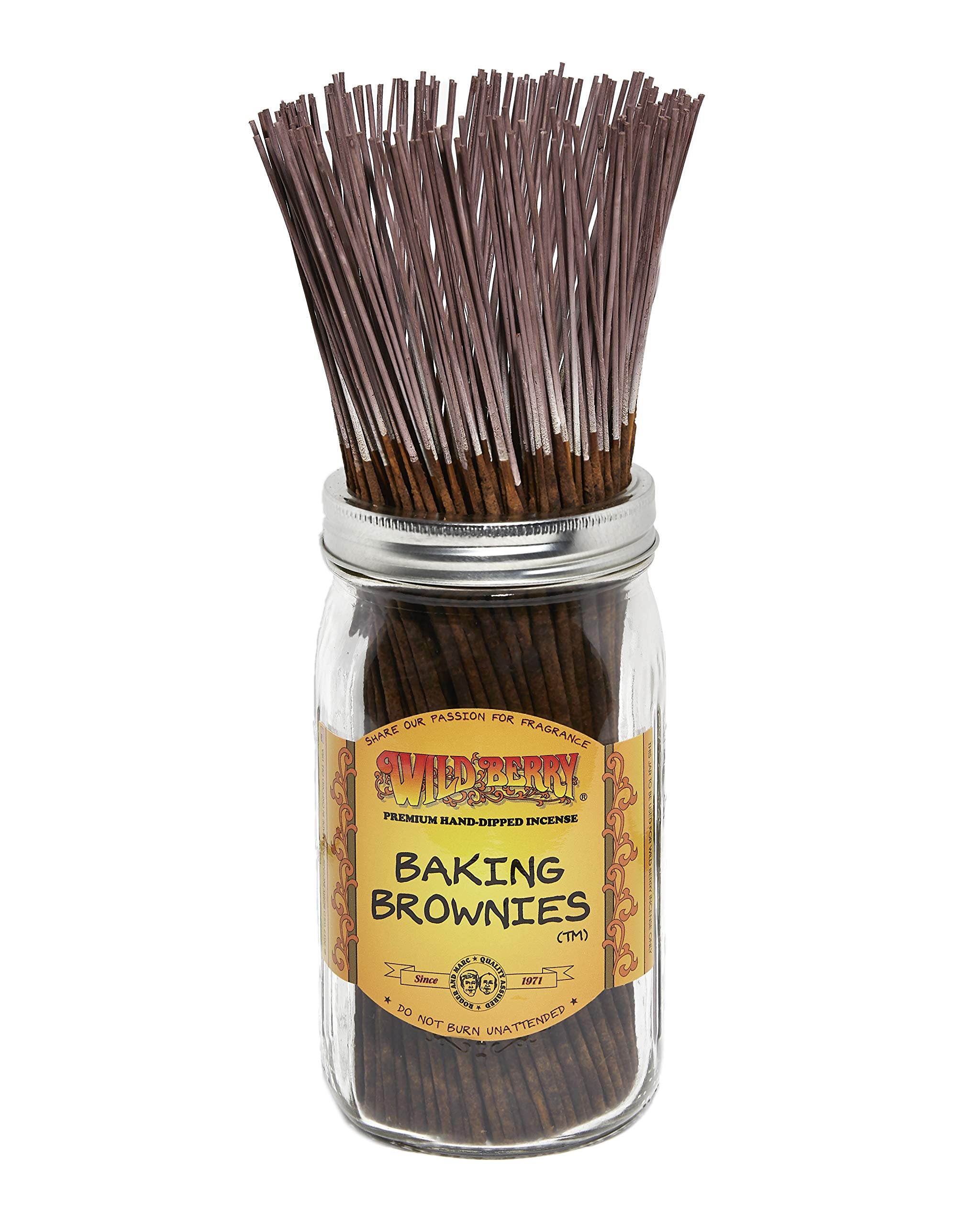 Wildberry Incense Sticks, 100 Sticks - Baking Brownies