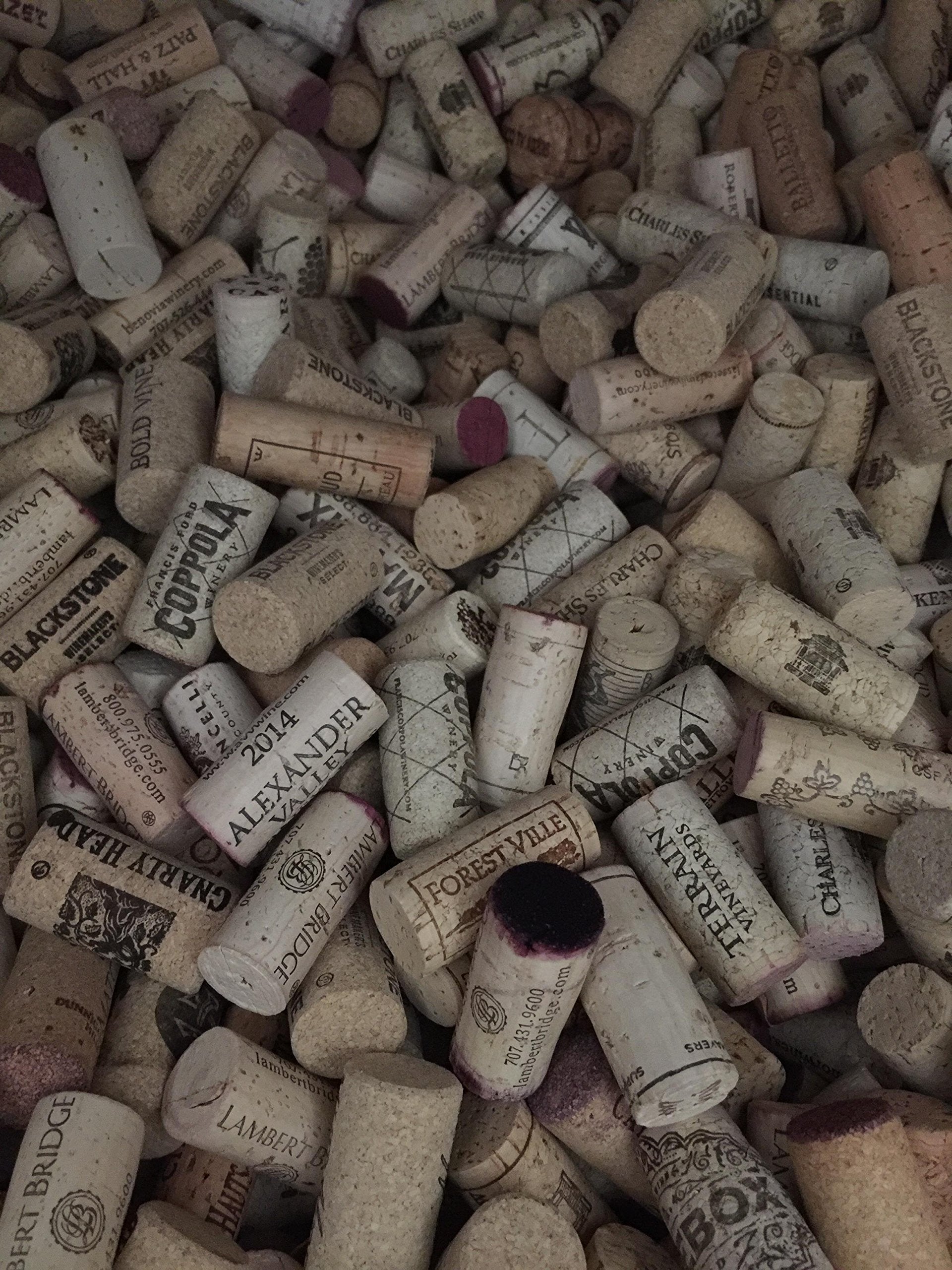 Assorted Printed Wine Corks 130 Real Corks No Synthetics For Crafts Projects