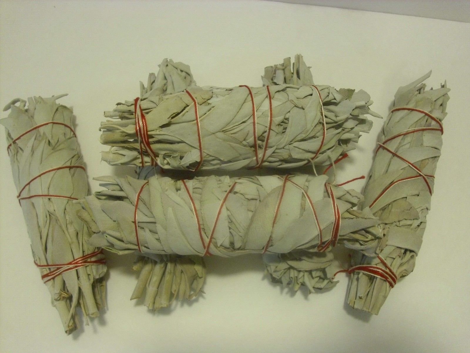 6 Pcs California White Sage Bundle Smudge Incense 5" - 6"