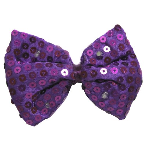 Jacobson Hat Company Men's Sequin Light-Up Bowtie, Purple, Adult