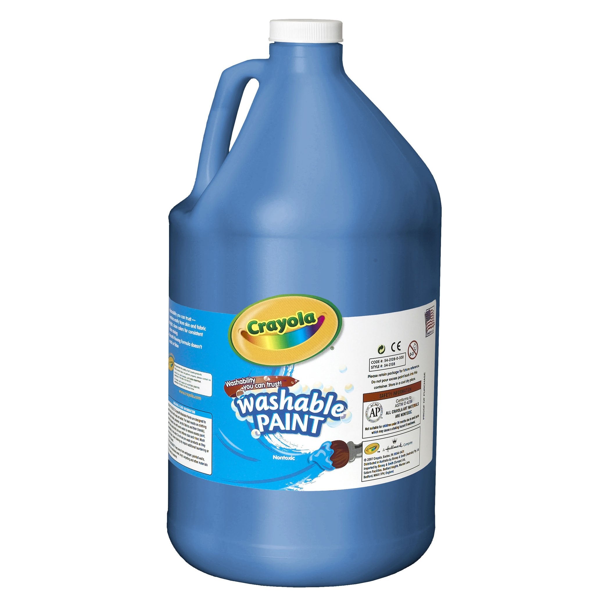 Crayola 542128042 Washable Paint, Blue, 1 gal