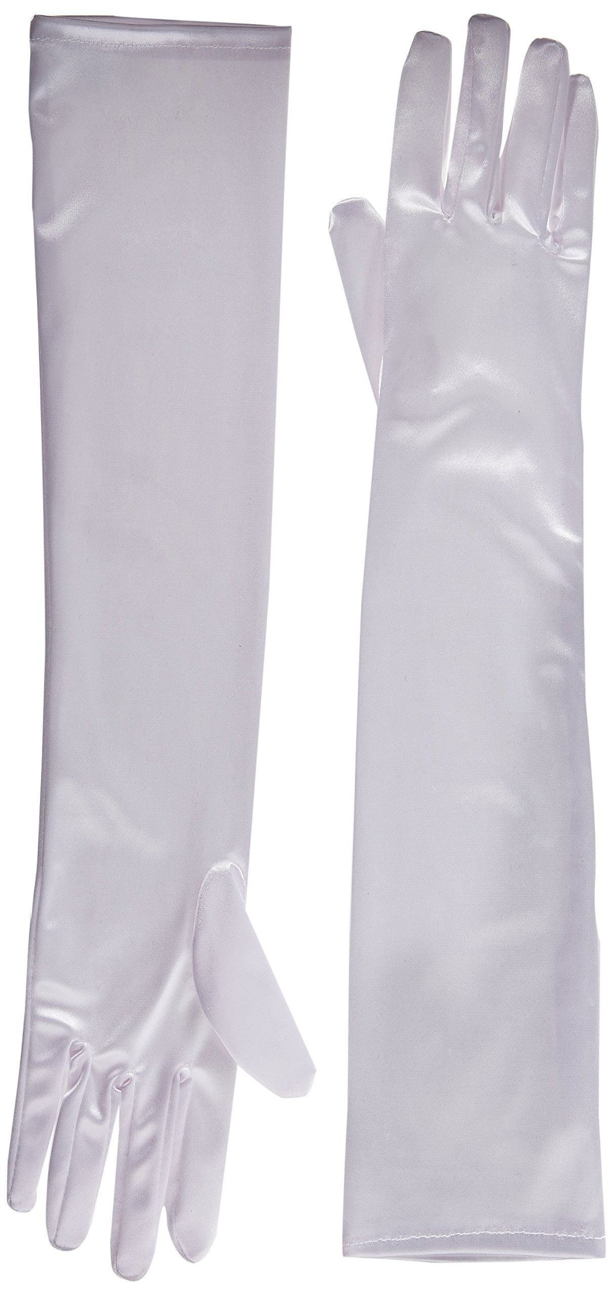 Jacobson Hat Company Women's Adult 18 Inch Long Nylon Glove, White, One Size