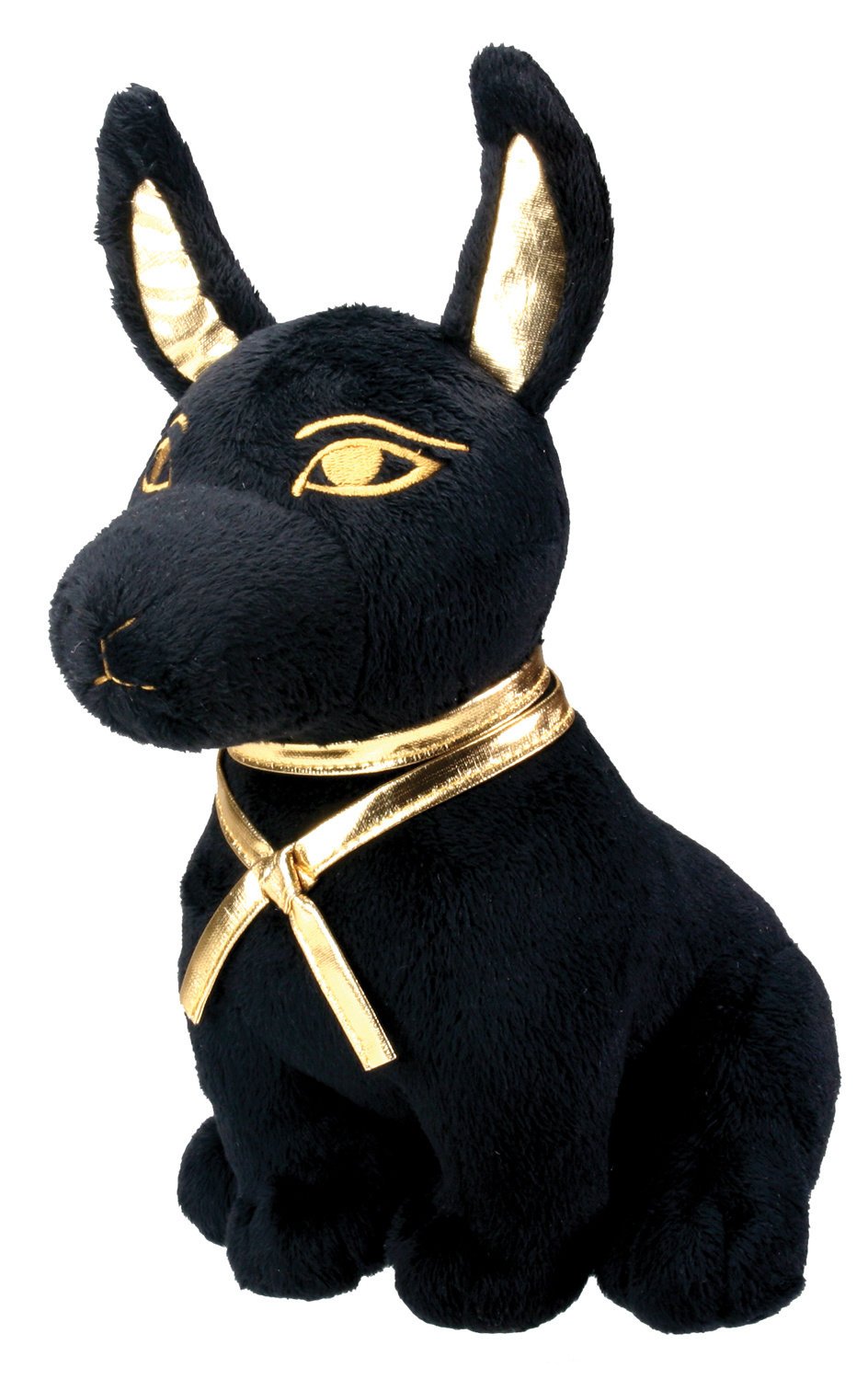 SUMMIT COLLECTION Black and Gold Ancient Egyptian Anubis Dog Puppy Plush Doll