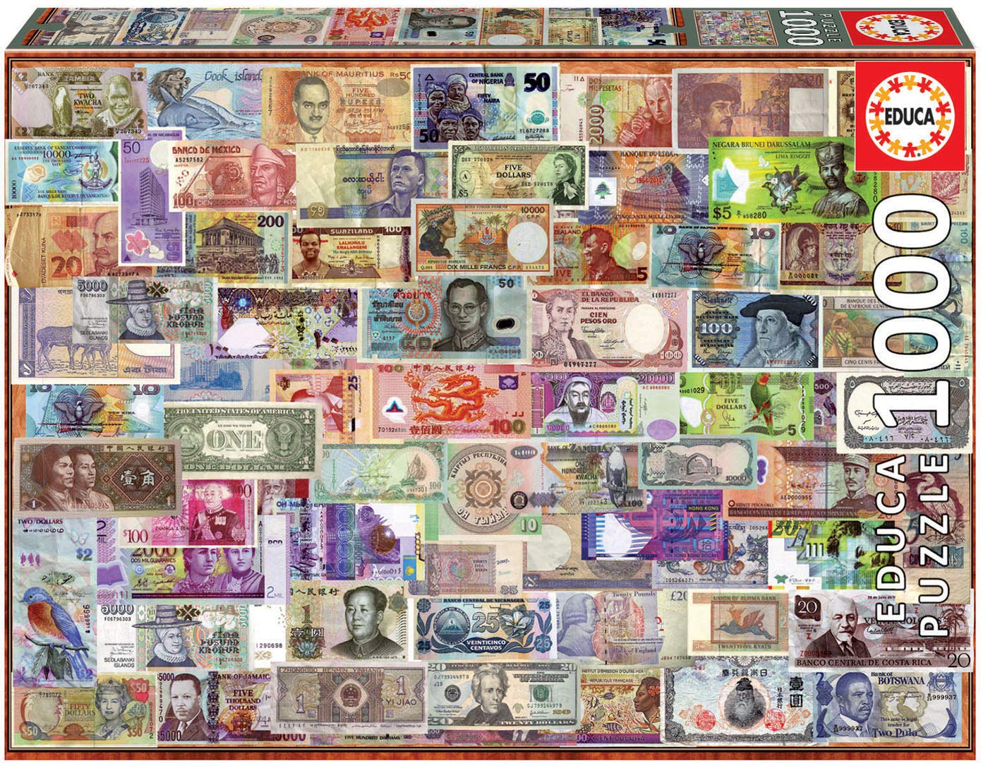 Educa 1000 Pc World Banknotes Puzzle