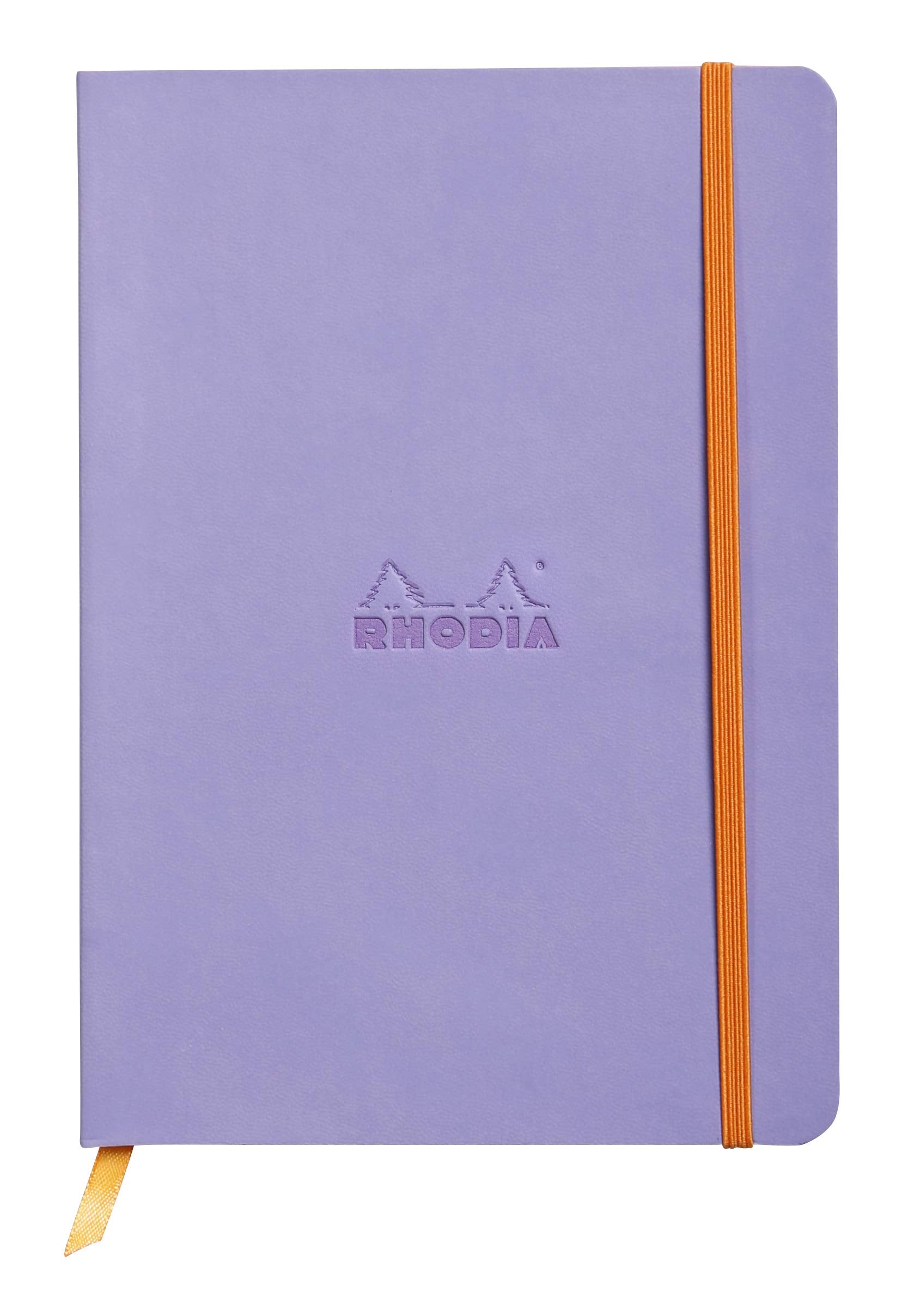 Carnet Rhodia Rhodiarama SoftCover - 80 feuilles à pois - 6 x 8 1/4 - Couverture Iris