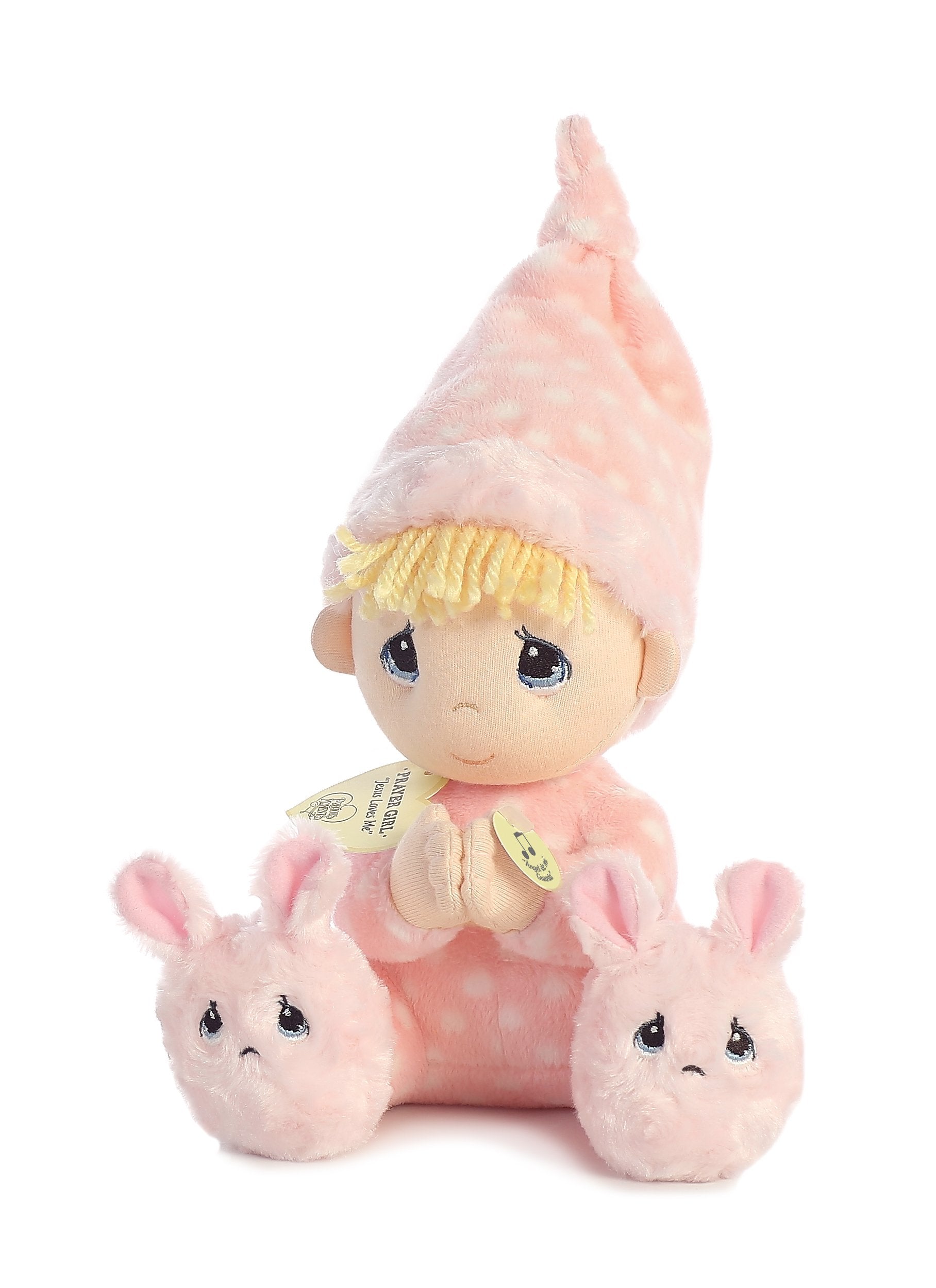 Aurora World Precious Moments Prayer Girl with Sound Spanish Plush,, 9.5 inches