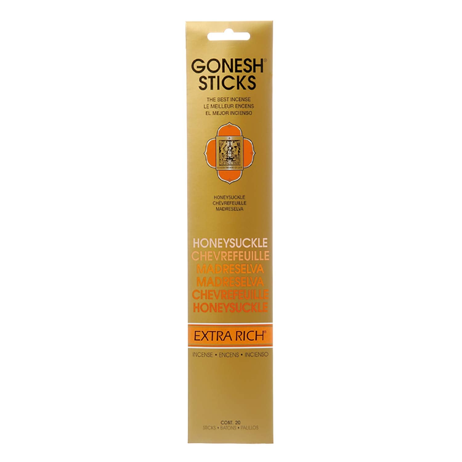 Gonesh Extra Rich Honeysuckle Incense 20 Sticks