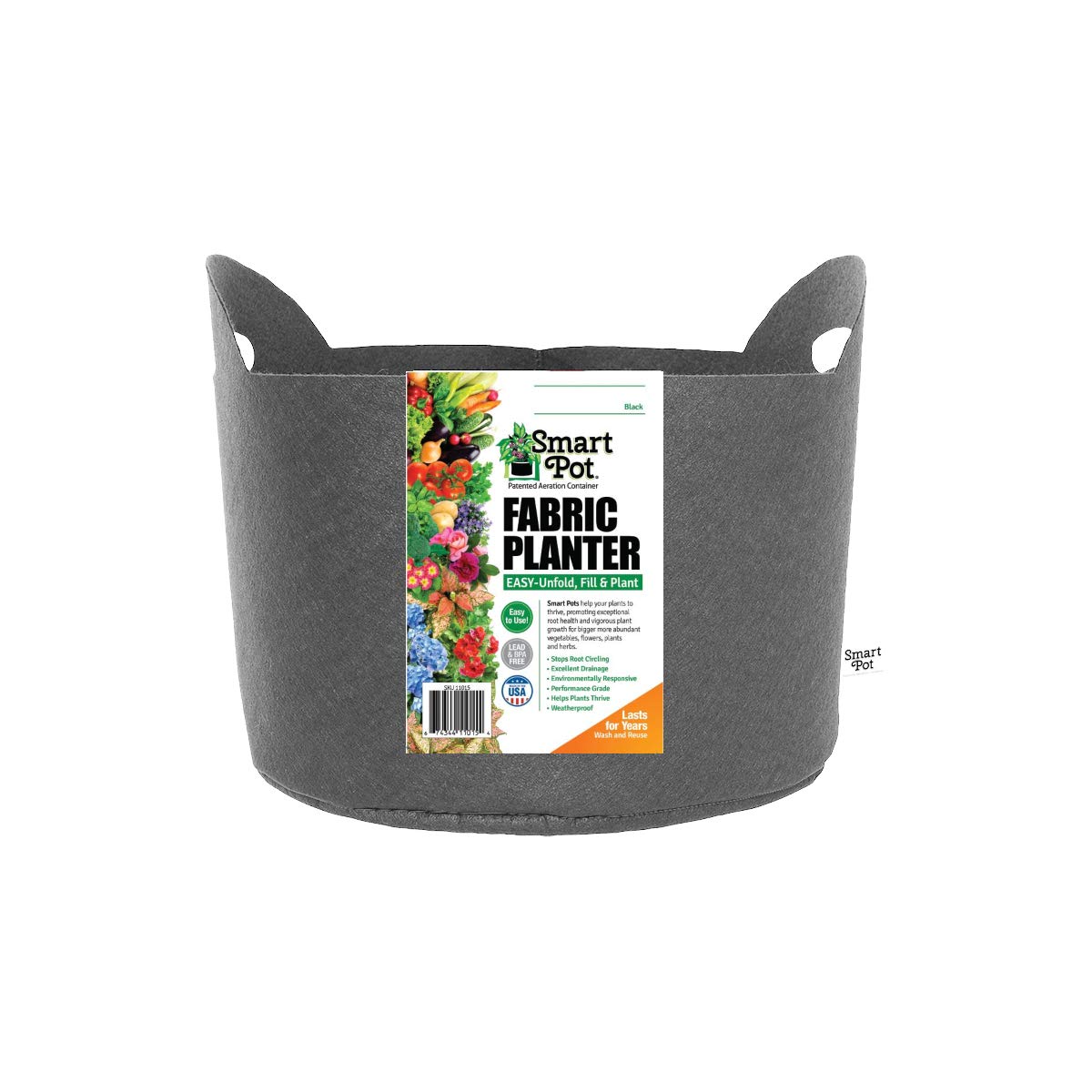 Smart Pot w/Handles, 5 gal, 12" x 10.5"