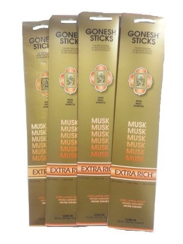 Gonesh Incense Sticks - Musk lot of 4