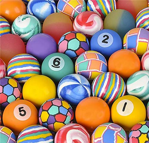 Rhode Island Novelty 45MM 1.75 Inch Hi Bounce Ball Assortment, 50 Balls per Order