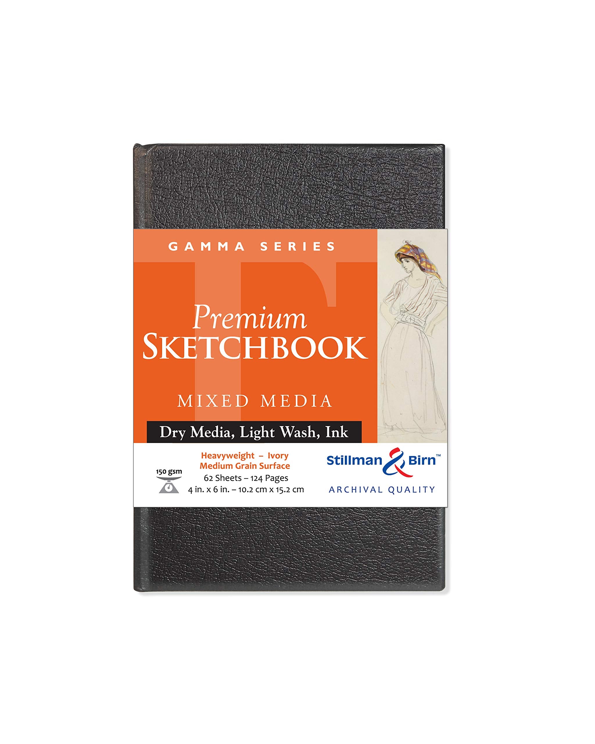 Stillman & Birn Gamma Series - Hardbound Sketchbook - Portrait 4 x 6 - 150gsm Ivory Paper