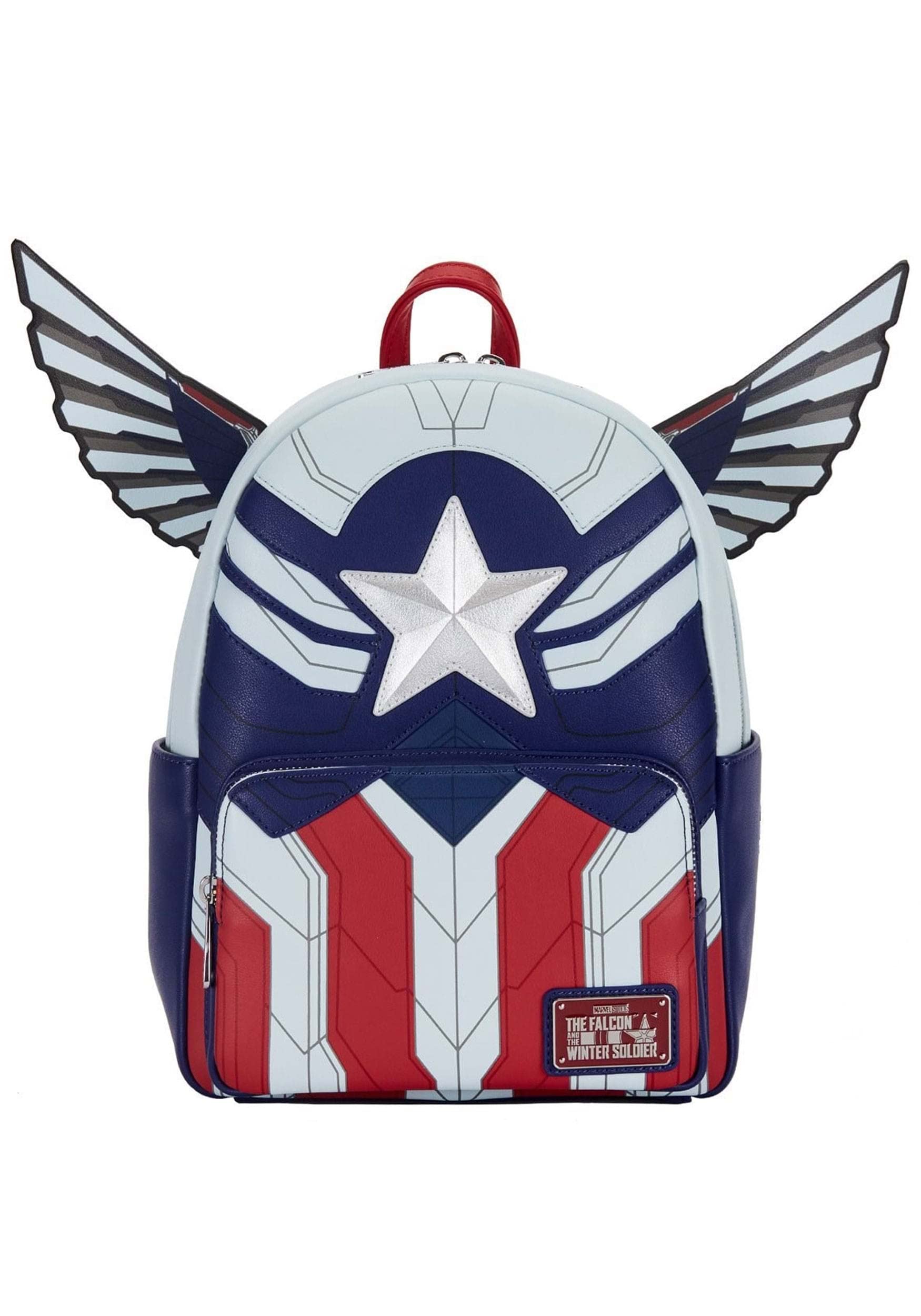 Loungefly Marvel Falcon Captain America Cosplay Womens Double Strap Shoulder Bag Purse