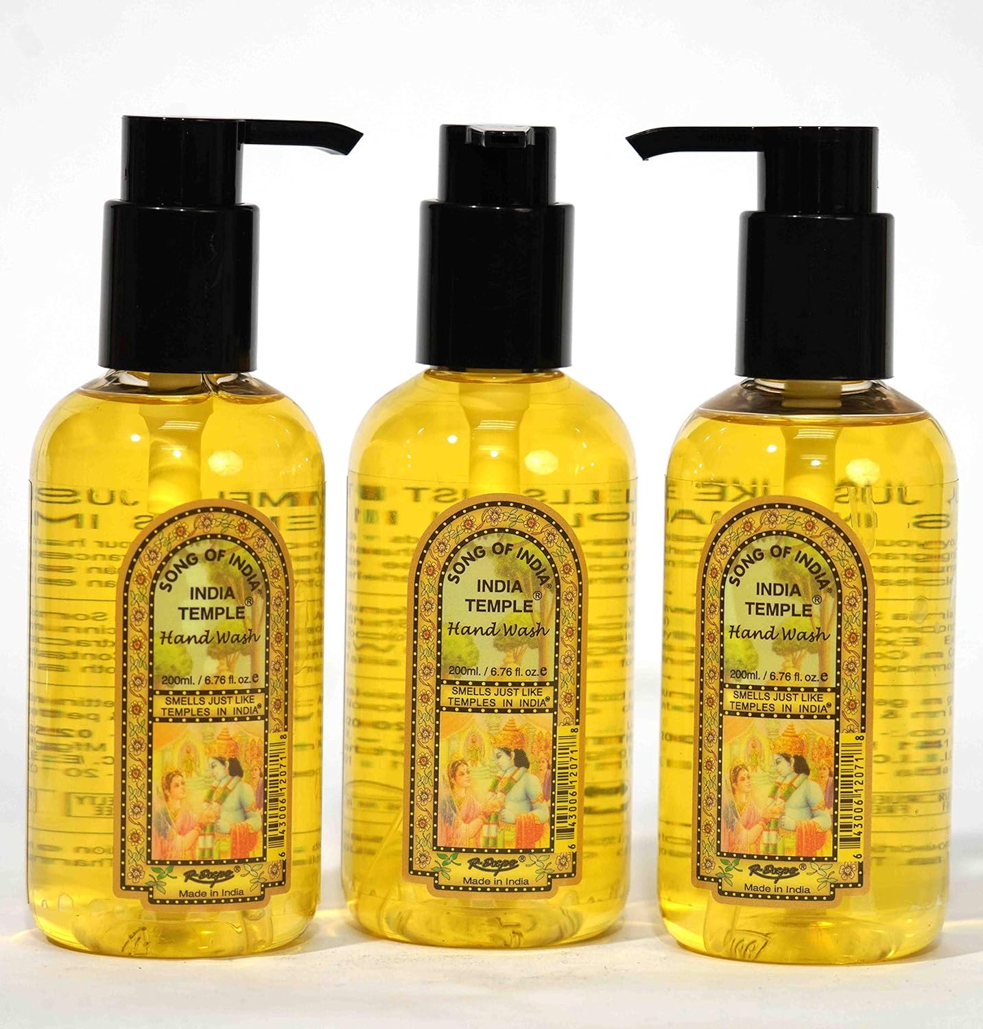 (3-Pack) Song of India - India Temple Hand Wash 200 ml