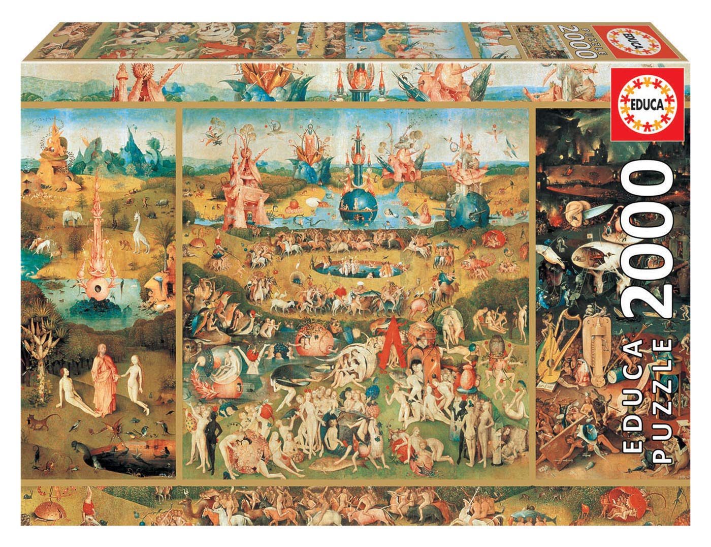 Educa Borras  Genuine Jigsaw Puzzles, 2,000 Pieces, The Garden of Delights (18505)