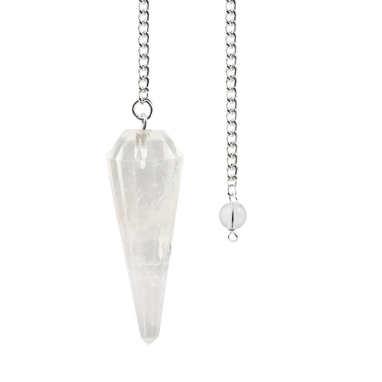 Pendulum Crystal Natural Clear Quartz for Scrying Reiki Spiritual Work