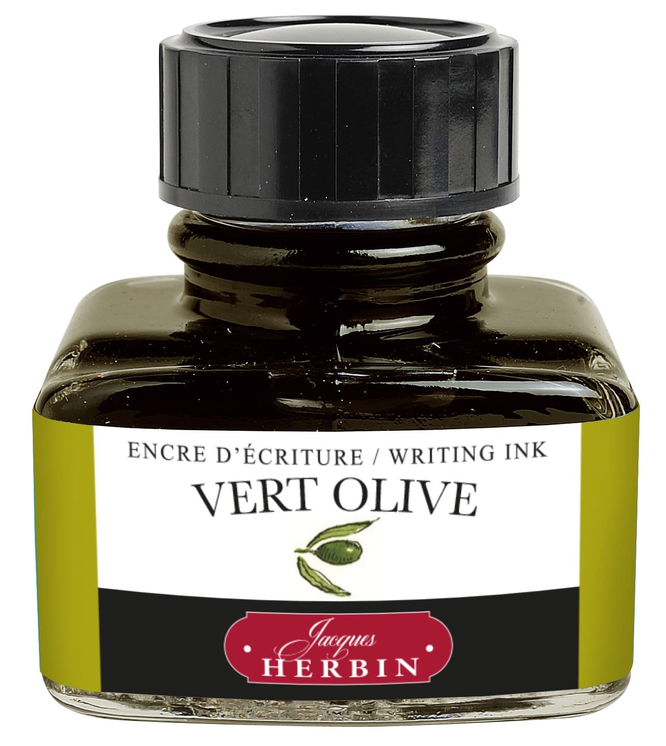 Tinta para pluma estilográfica J. Herbin, botella de 30 ml, color verde oliva