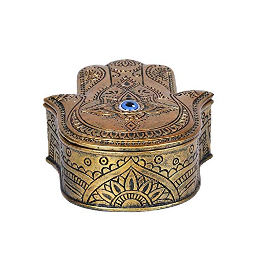 Pacific Giftware Hamsa Golden Box Home Decor