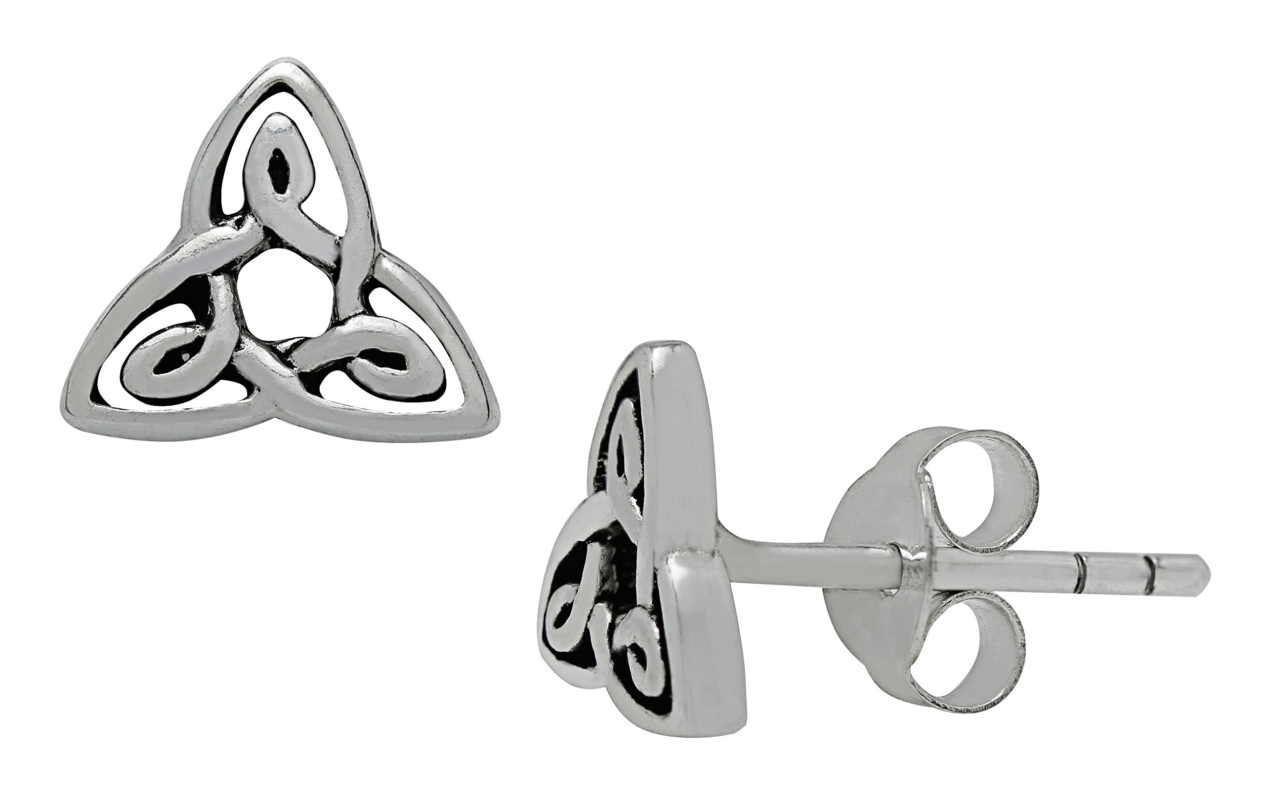 Sterling Silver Trinity Knot Petite Studs Earrings