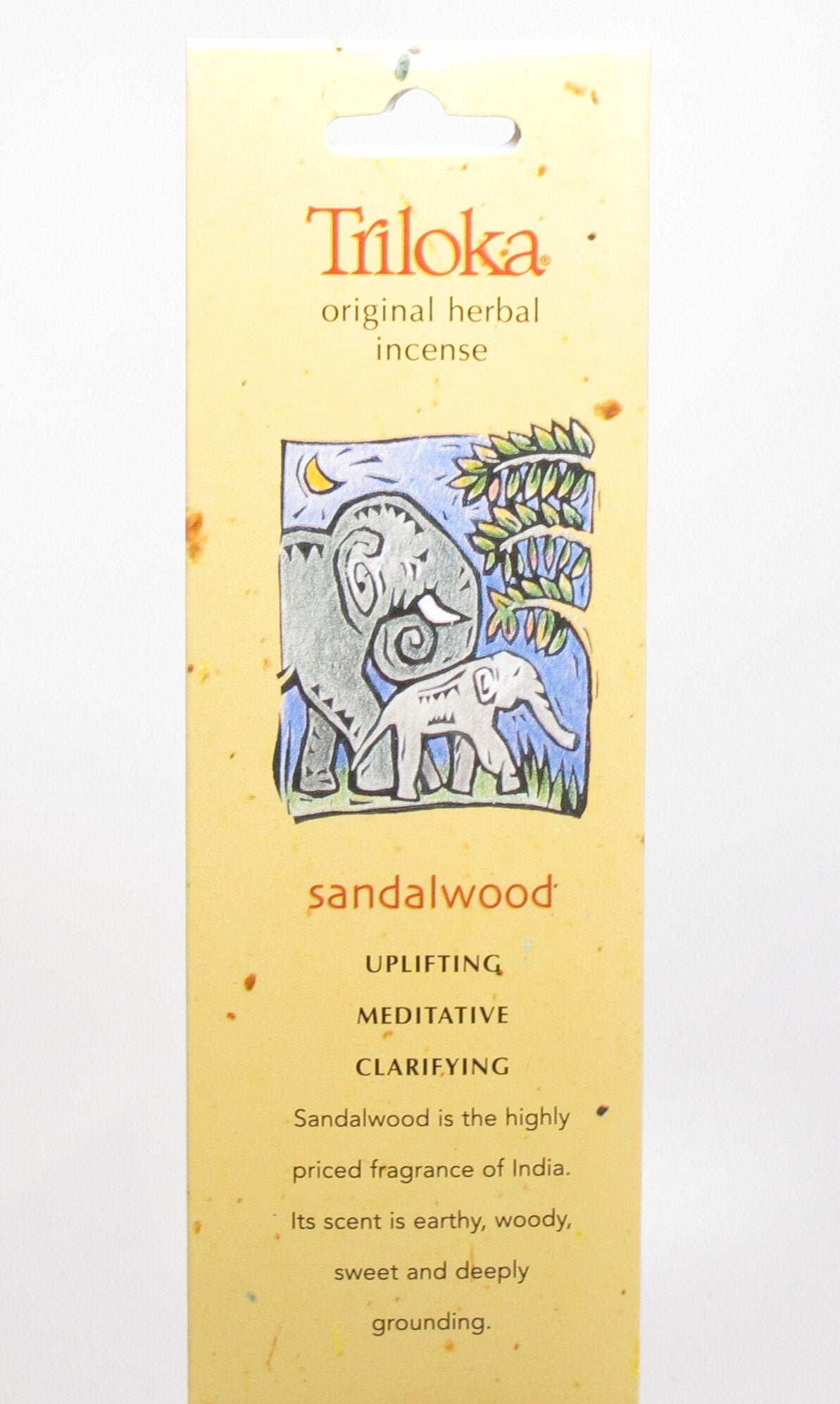 Triloka Herbal Incense Sticks, 10 sticks, Sandalwood