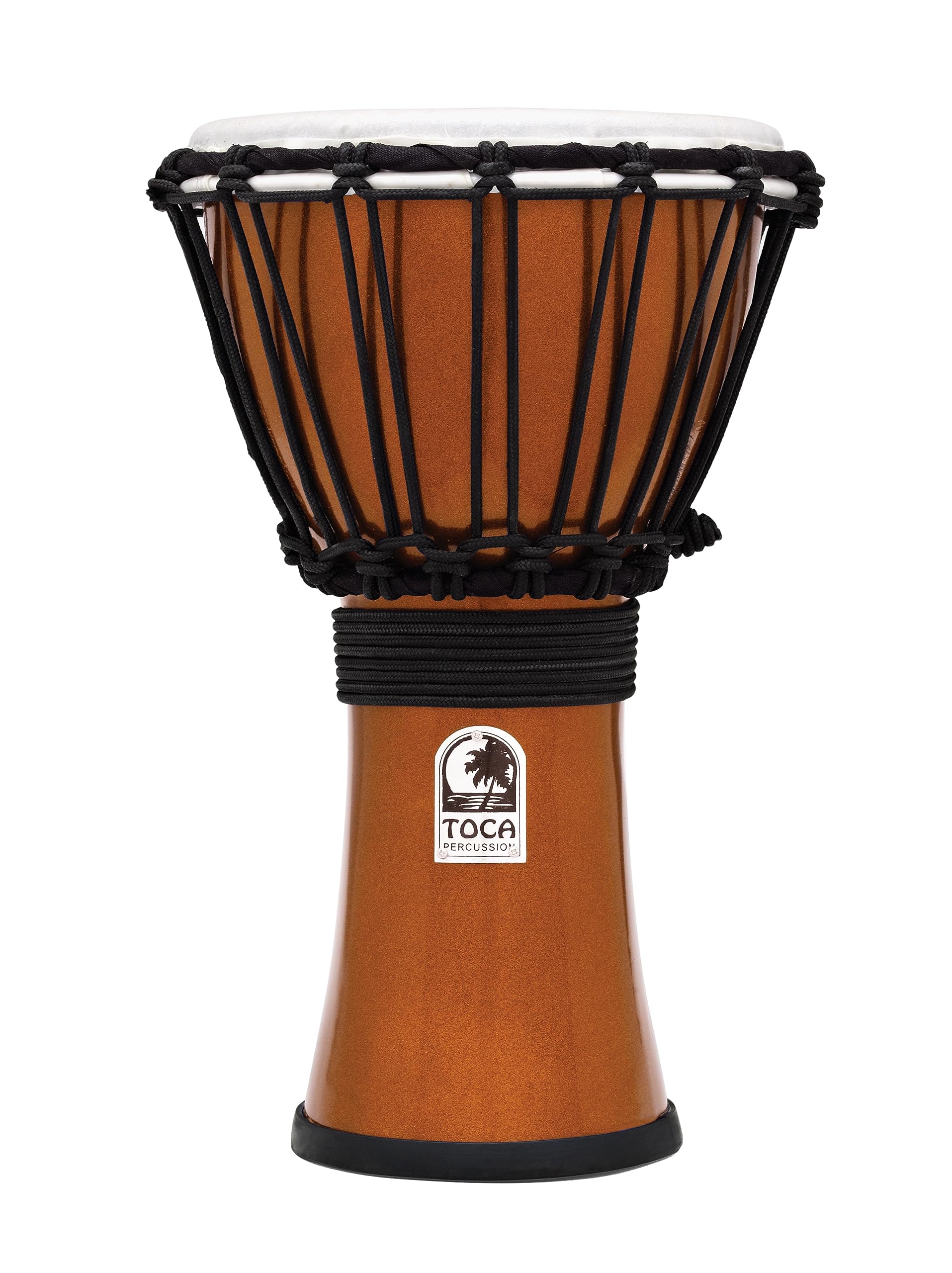 Toca TFCDJ-7MO Freestyle Colorsound 7-Inch Djembe - Metallic Orange