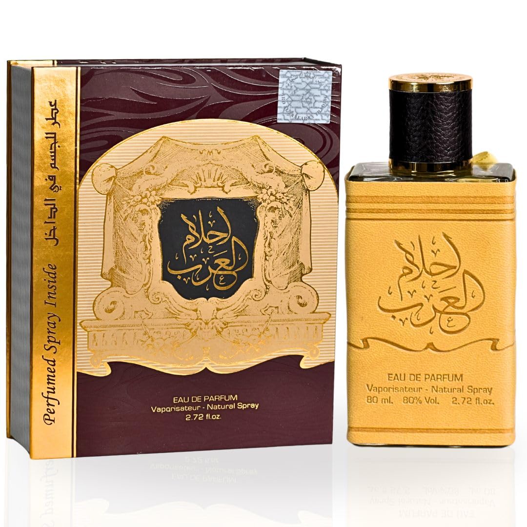 Ard Al Zaafaran Ahlam Al Arab Eau de Parfum Spray for Men, 3.4 Fl Oz (100 ml)