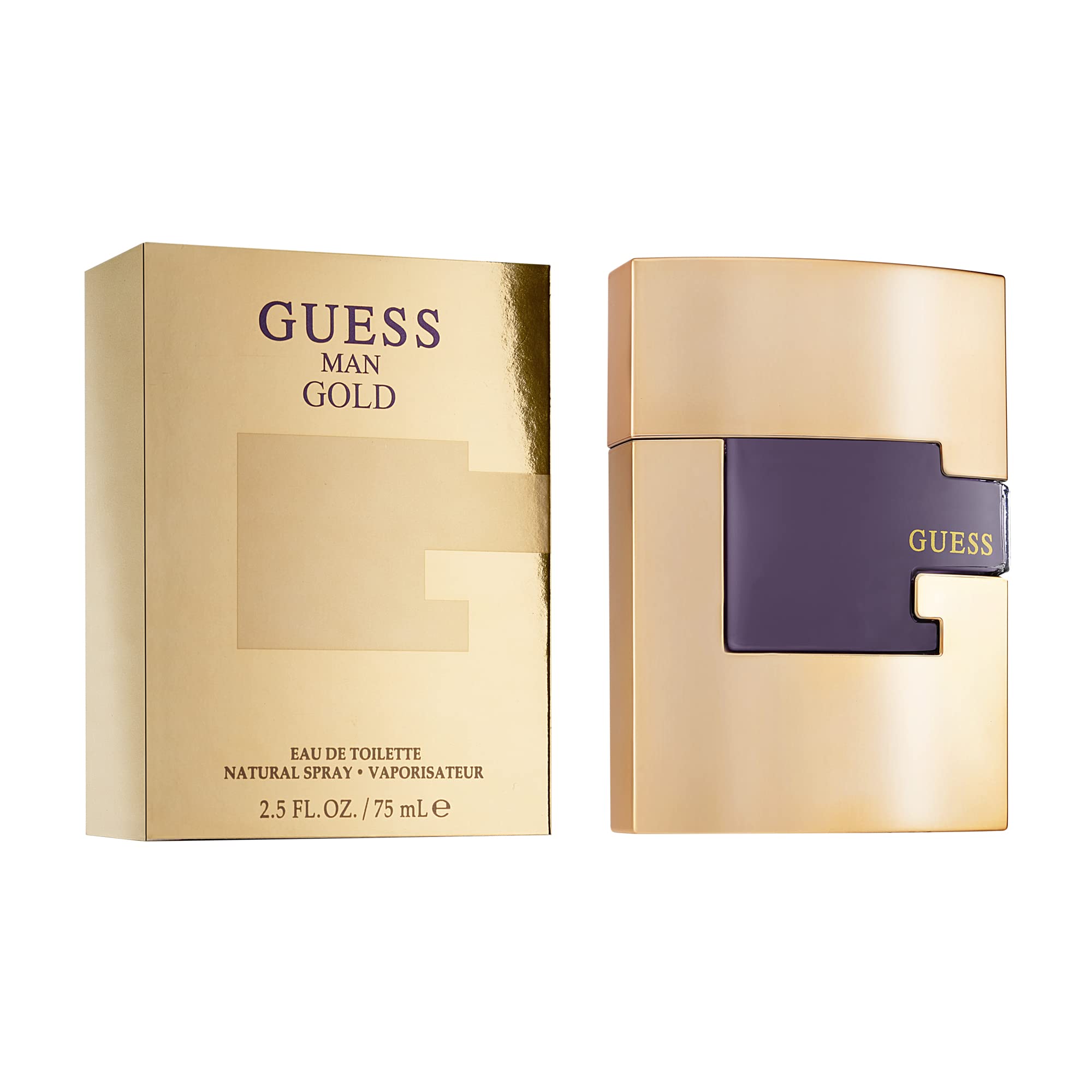 Guess Guess Gold Eau De Toilette Spray for Men, 2.5 Oz