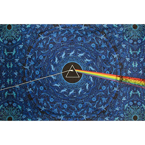 Sunshine Joy 3D Pink Floyd The Dark Side Of The Moon Tapestry Lyrics Blue 60x...