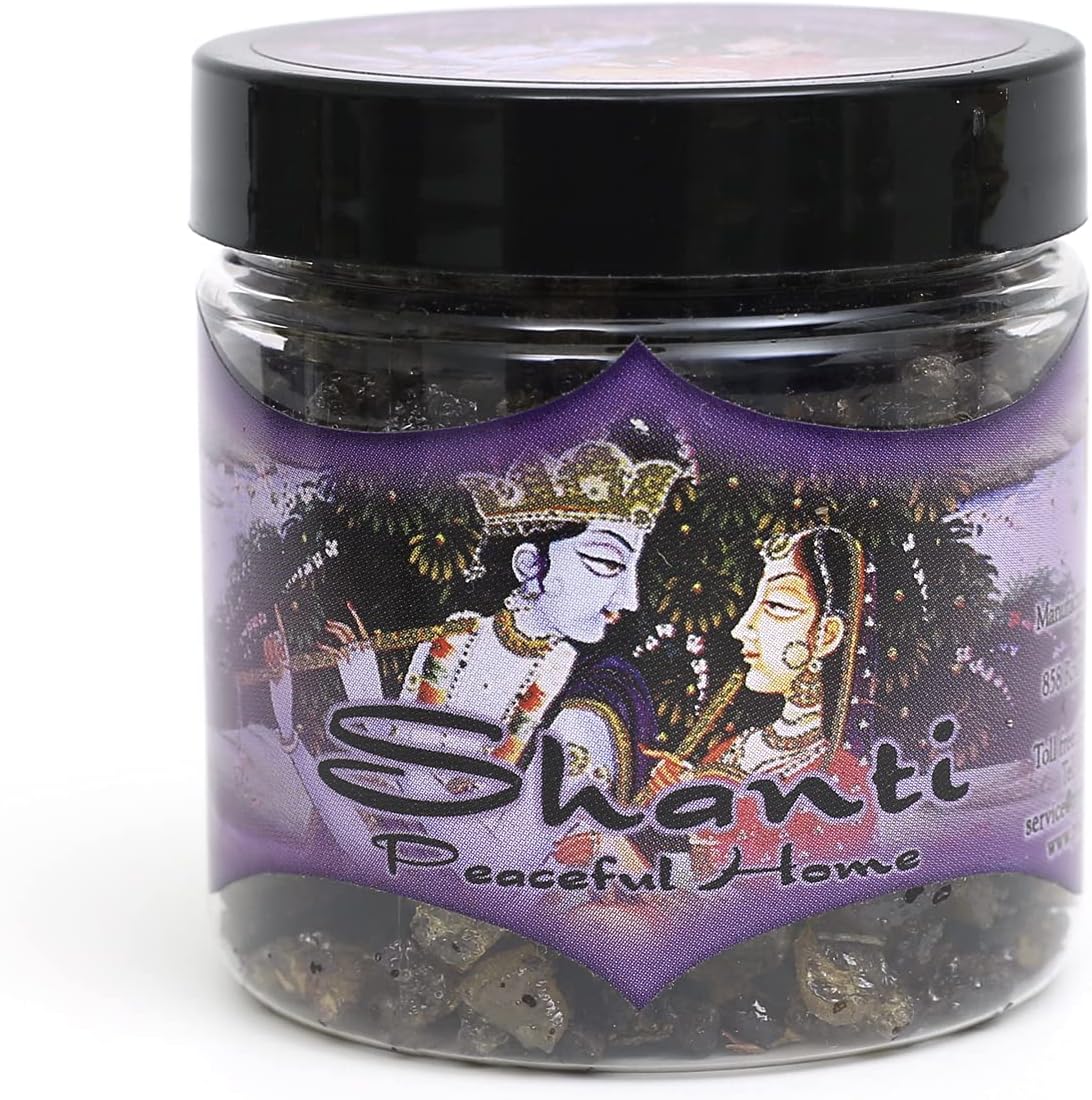 Prabhuji's Gifts Shanti Peaceful Home Ramakrishnananda Incense 2.4 Oz Jar