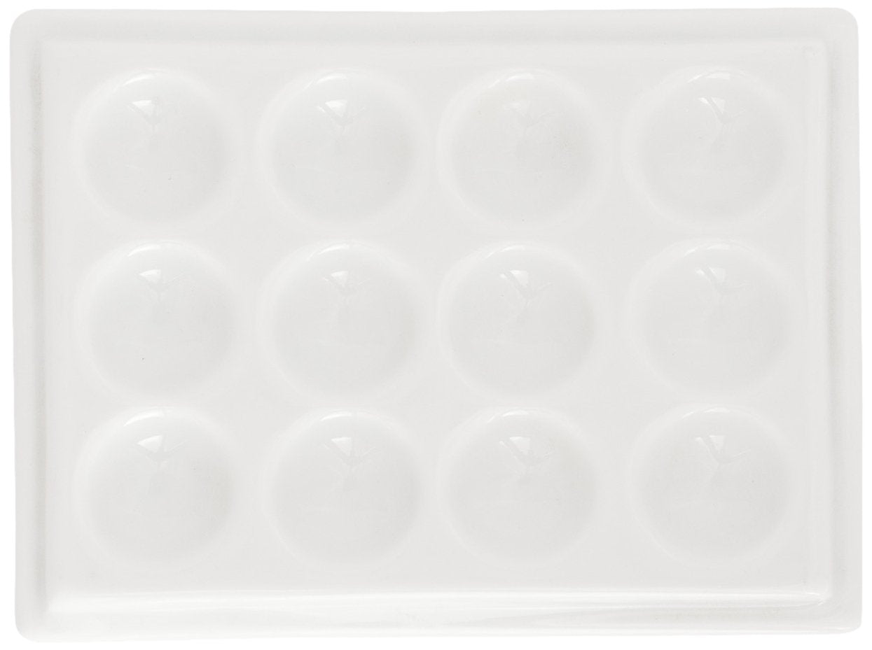 Jack Richeson Porcelain Palette 12 Well Medium Tray