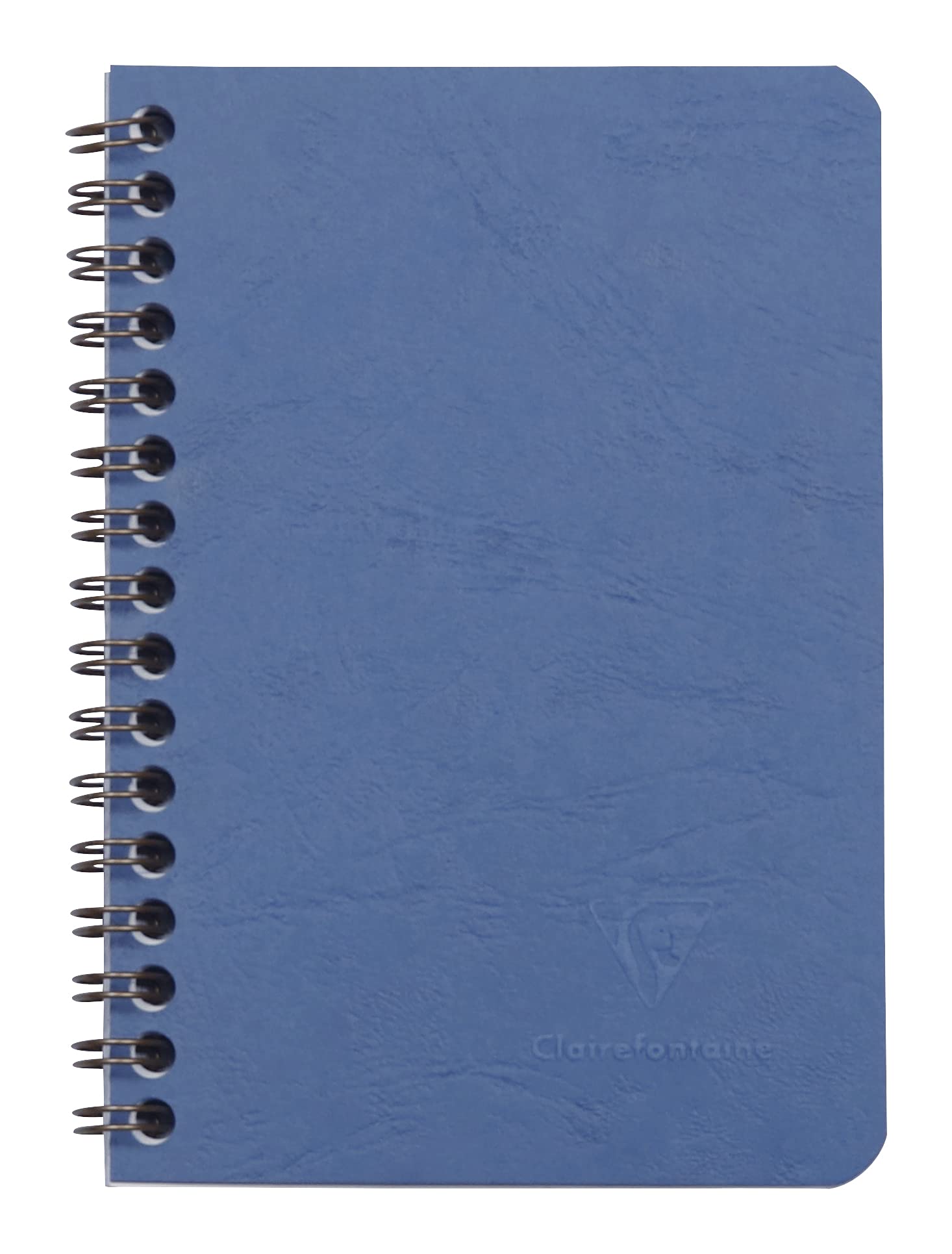 Clairefontaine Basic Wirebound Notebook - Ruled 50 sheets - 3 1/2 x 5 1/2 - Blue