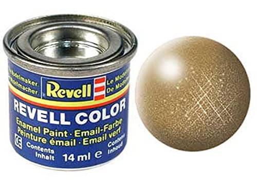 Revell Enamels 14ml Paint Tinlet, Brass Metallic