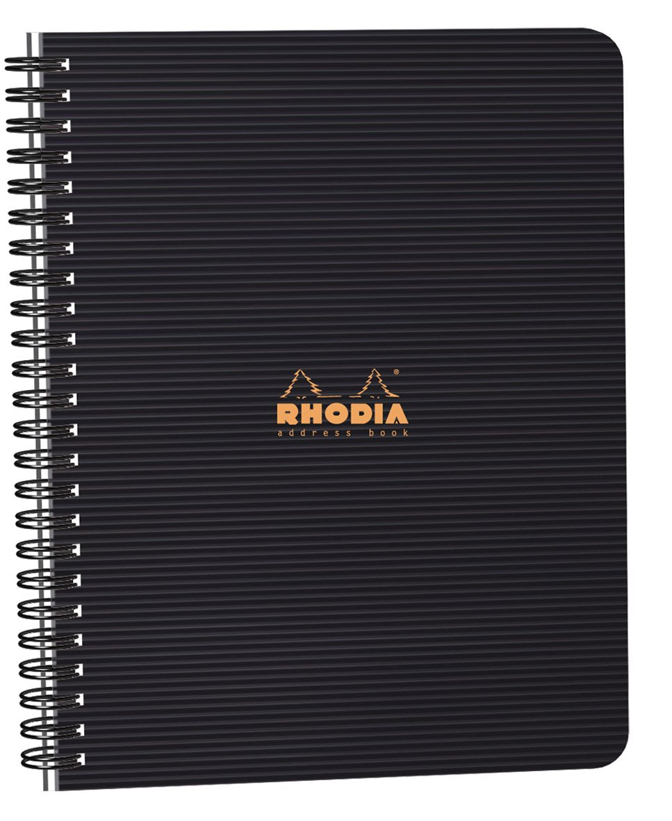 Rhodia Rhodiactive Address Book - 80 Pre-printed sheets - 5 1/2 x 8 1/4