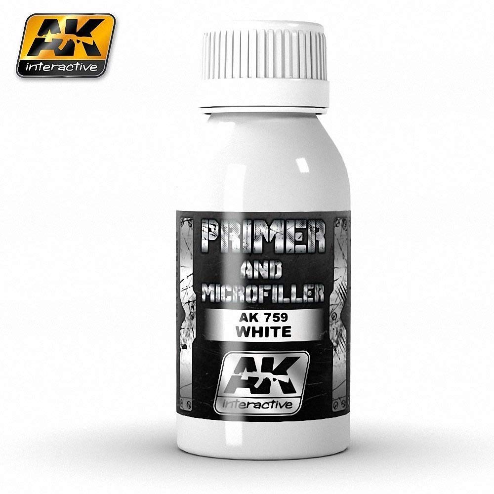 AK Interactive White Primer Microfiller AK-759 100 ml