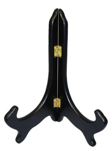 Tripar 41193 Wood Easels Premium Quality Display Plate Stand Holder, Black, 10-Inches