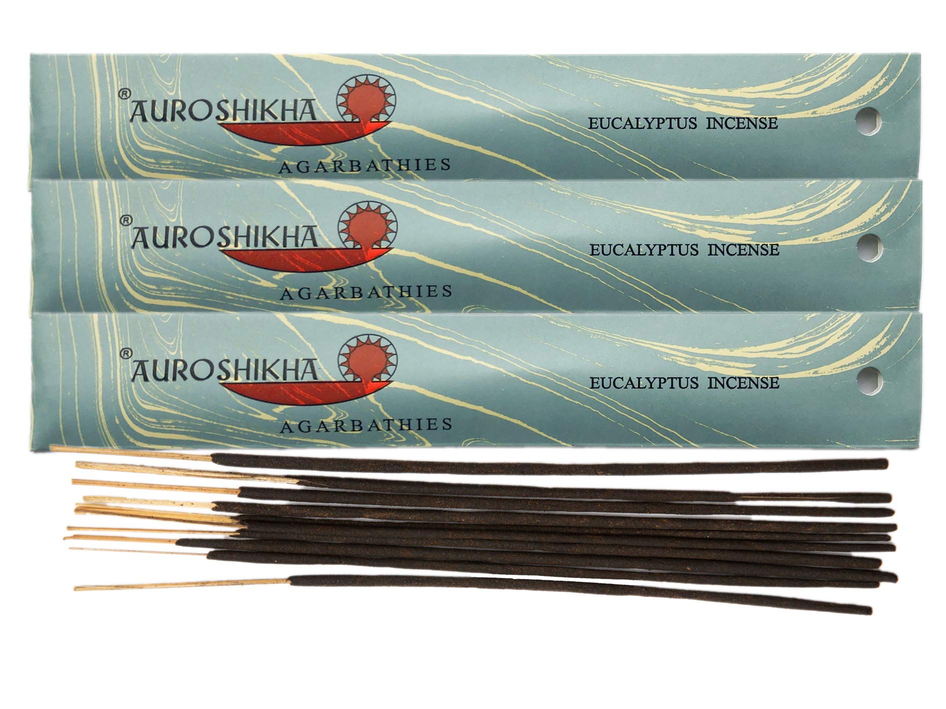 (3-Pack) Auroshikha Eucalyptus Incense 10 Sticks